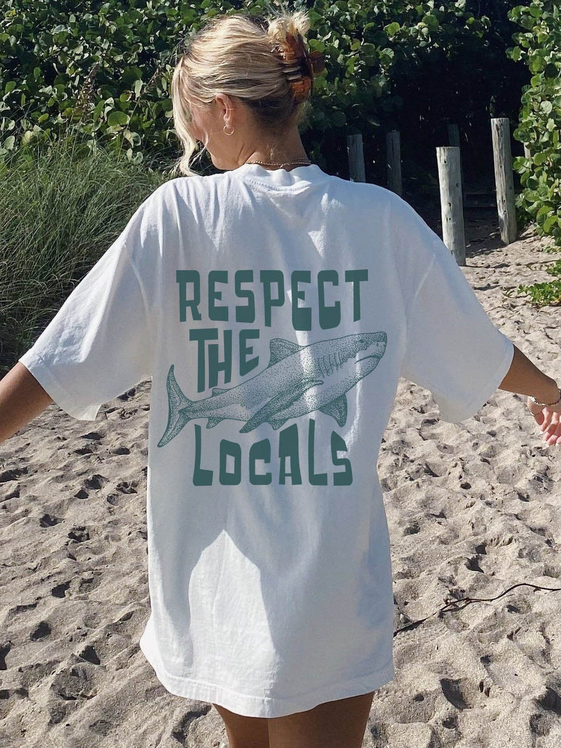 Womens Respect The Locals Beach Shirt