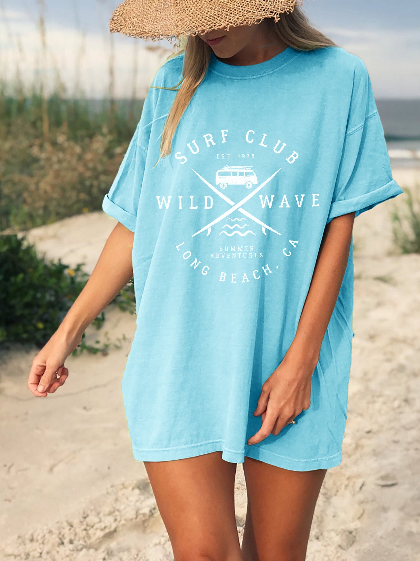 Ladies Surf Club Wild Wave Long Beach CA Shirts