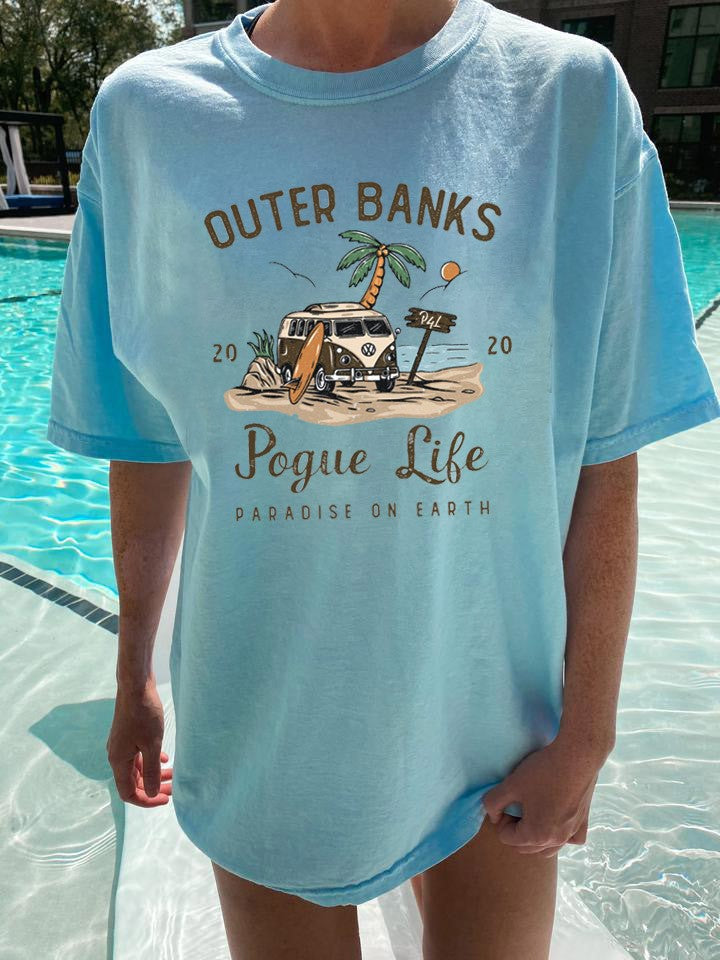 Womens Outer Banks Pogue Life Beach Shirts