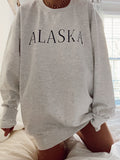 Ladies Alaska Printed Long Sleeve Sweatshirt
