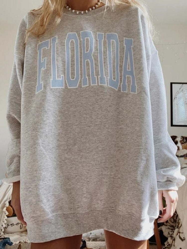 Ladies Florida Printed Long Sleeve Sweatshirt