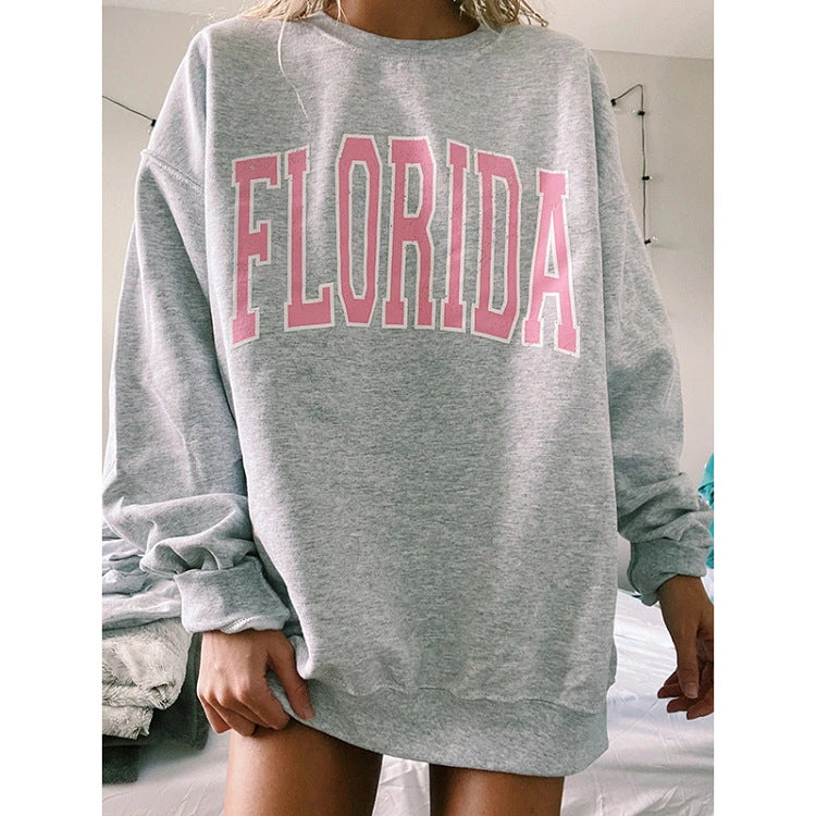 Ladies Florida Printed Long Sleeve Sweatshirt