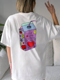 Ladies Self Love Juice 100% Letter Graphic Shirts