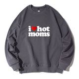 I Heart Love Hot Moms Crewneck Sweatshirts