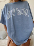 Womens Dog Mom Short Sleeve Beach Shirts