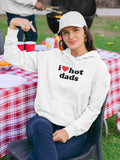 Oversized I Love Heart Hot Dads Hoodies